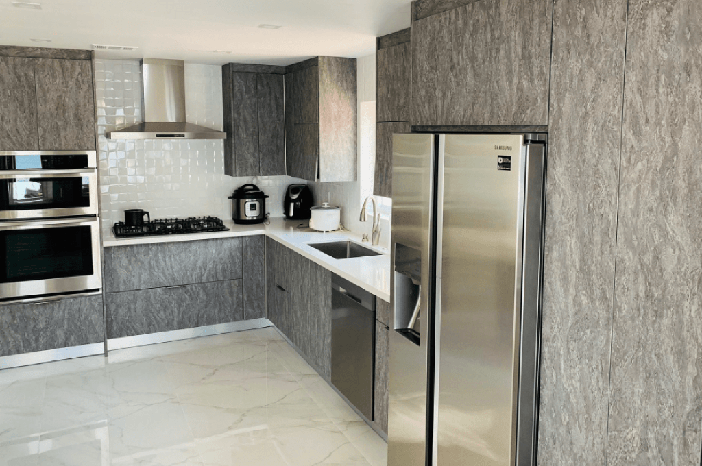 Texturized Grey Kitchen